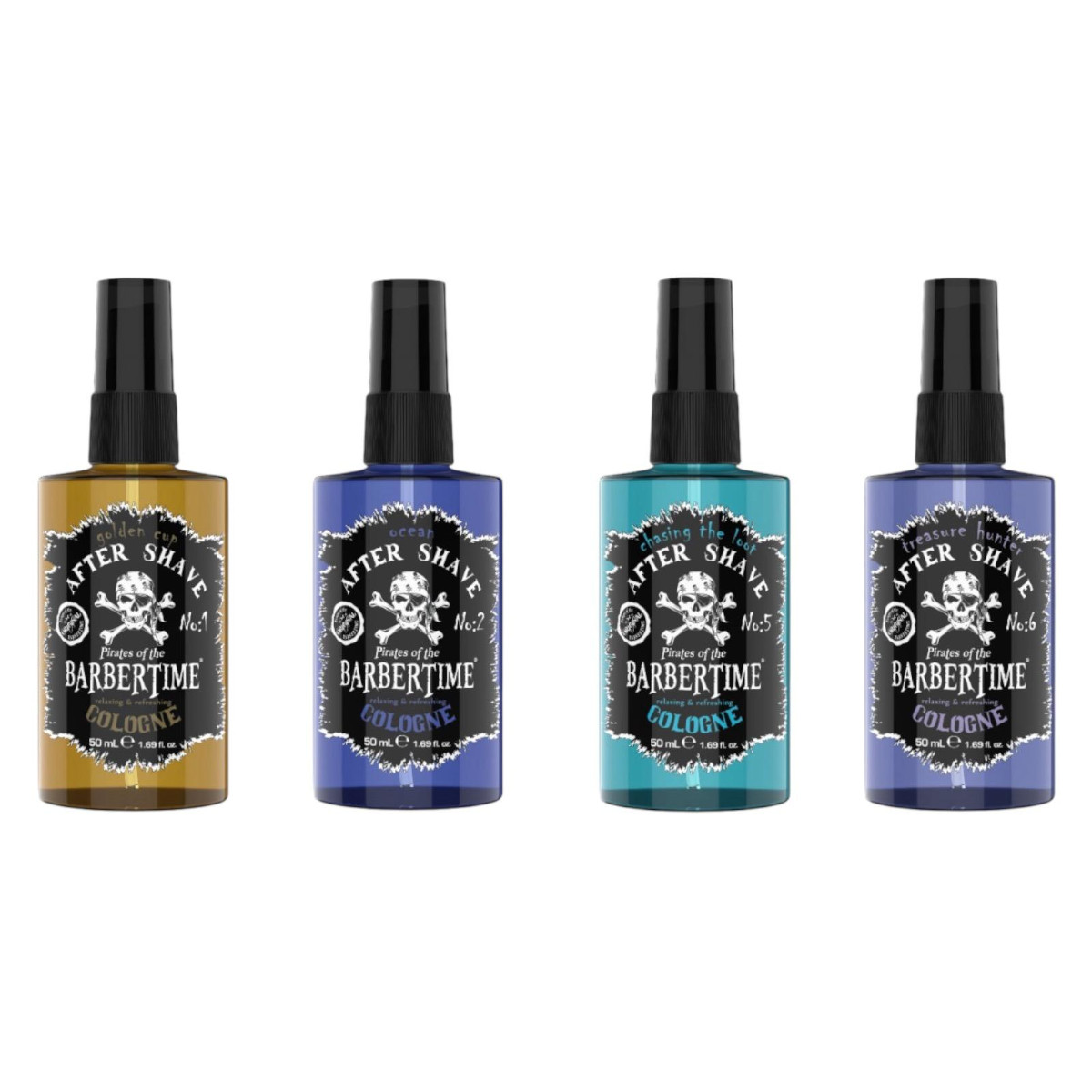 BARBERTIME After Shave Cologne 50ml - Mini Größe ( Sorten Auswählbar / Einzel oder 4er Pack )