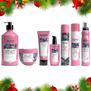 AGIVA Geschenkset Damen : Shampoo 1L, Trockenshampoo 200ml, Haarserum 100ml, Schaumfestiger 200ml, Haarkur 300ml, Haarspray 250ml, Haarcreme 250ml