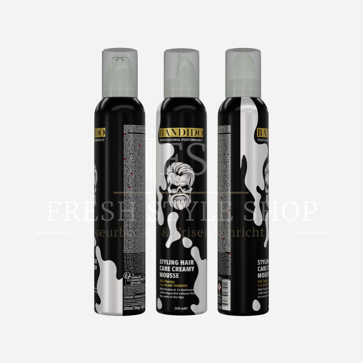 SPARSET Bandido Milk Therapy Styling Hair Care Creamy Mousse Schaumfestiger 200ml ( Stückzahl Auswählbar )