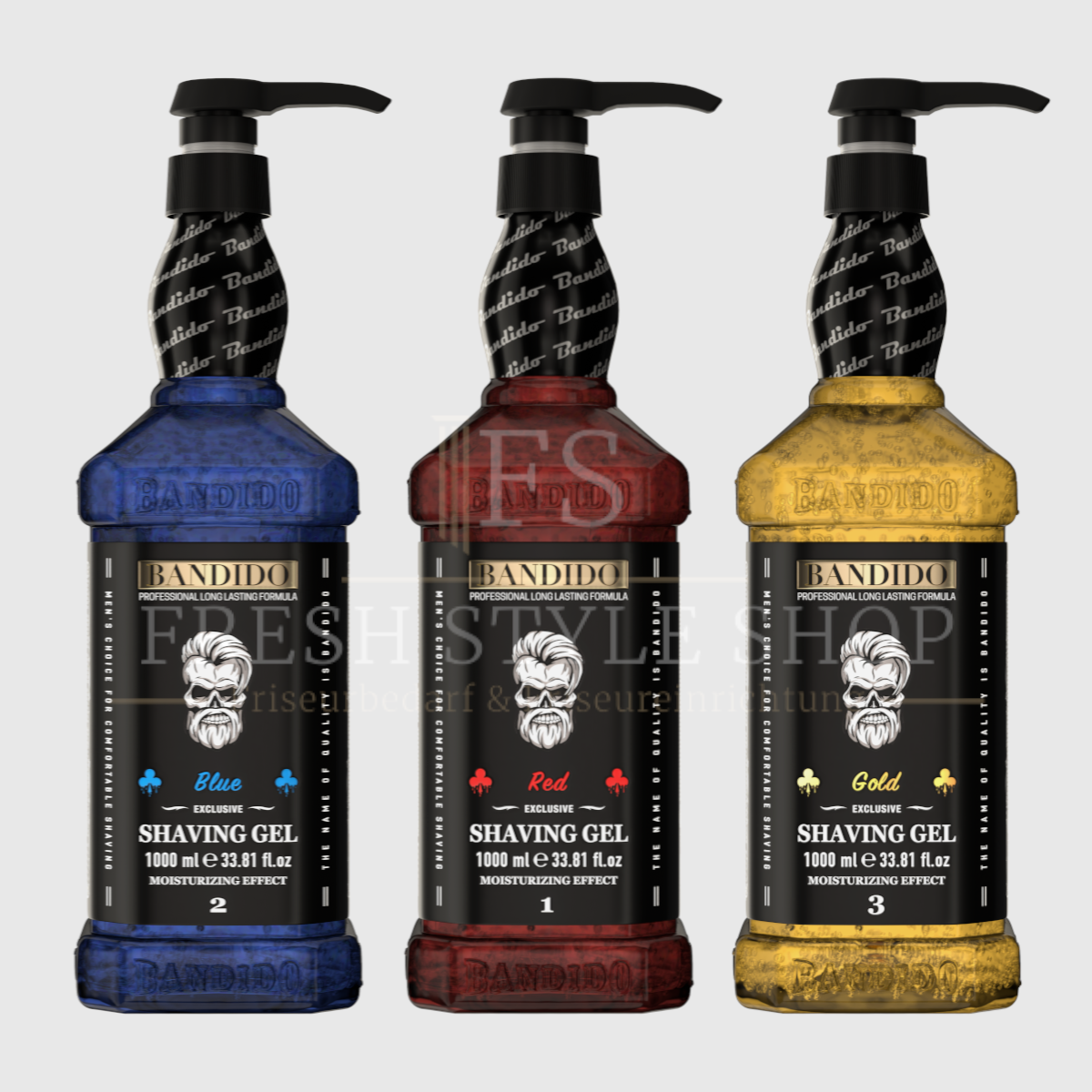 SPARSET Bandido Shaving Gel Rasiergel 1000ml ( Stückzahl und Sorten Auswählbar )