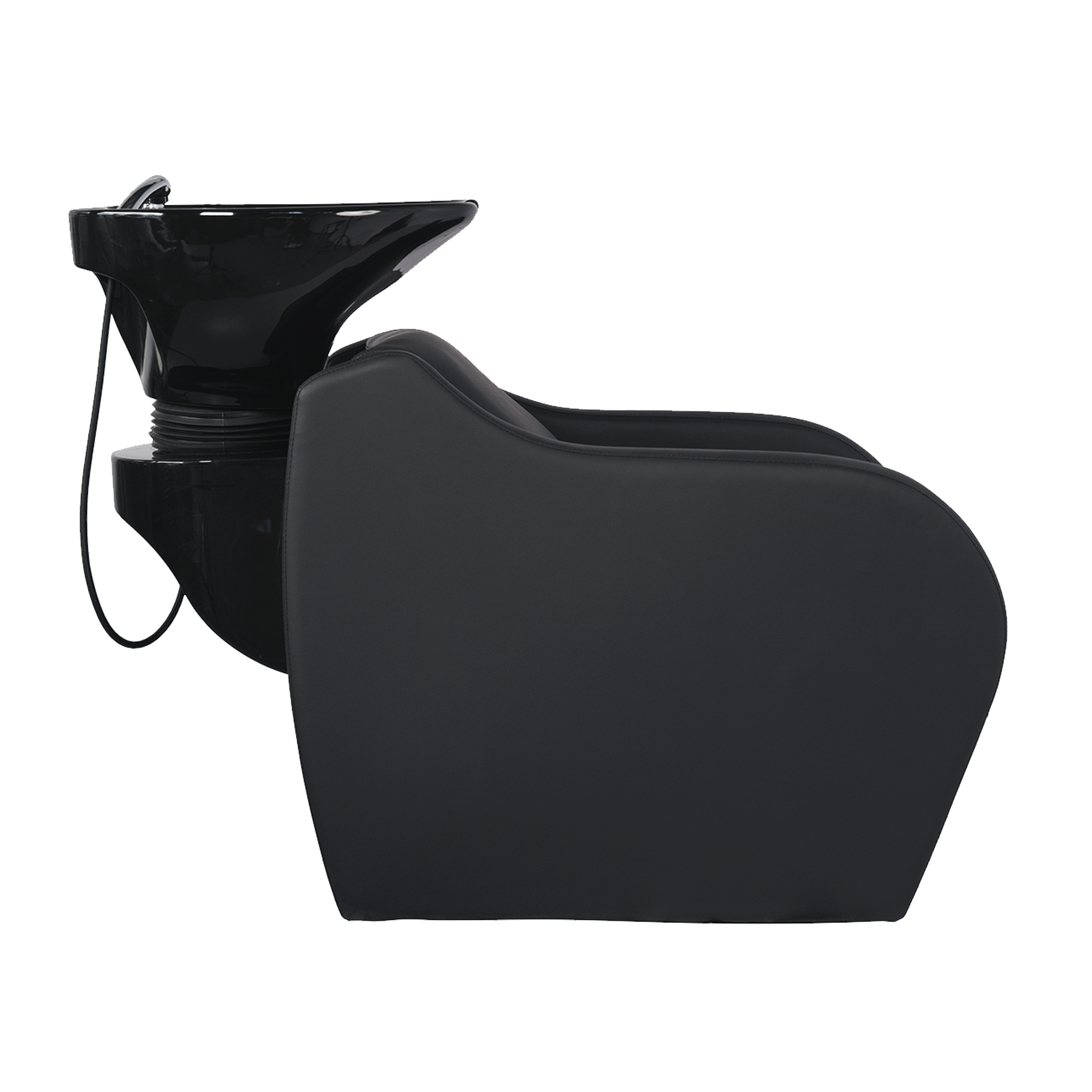 WK WISP - Friseurwaschbecken Friseur Waschplatz Waschsessel Rückwärtswaschbecken ( Schwarz / Weiß ) – Bild 4