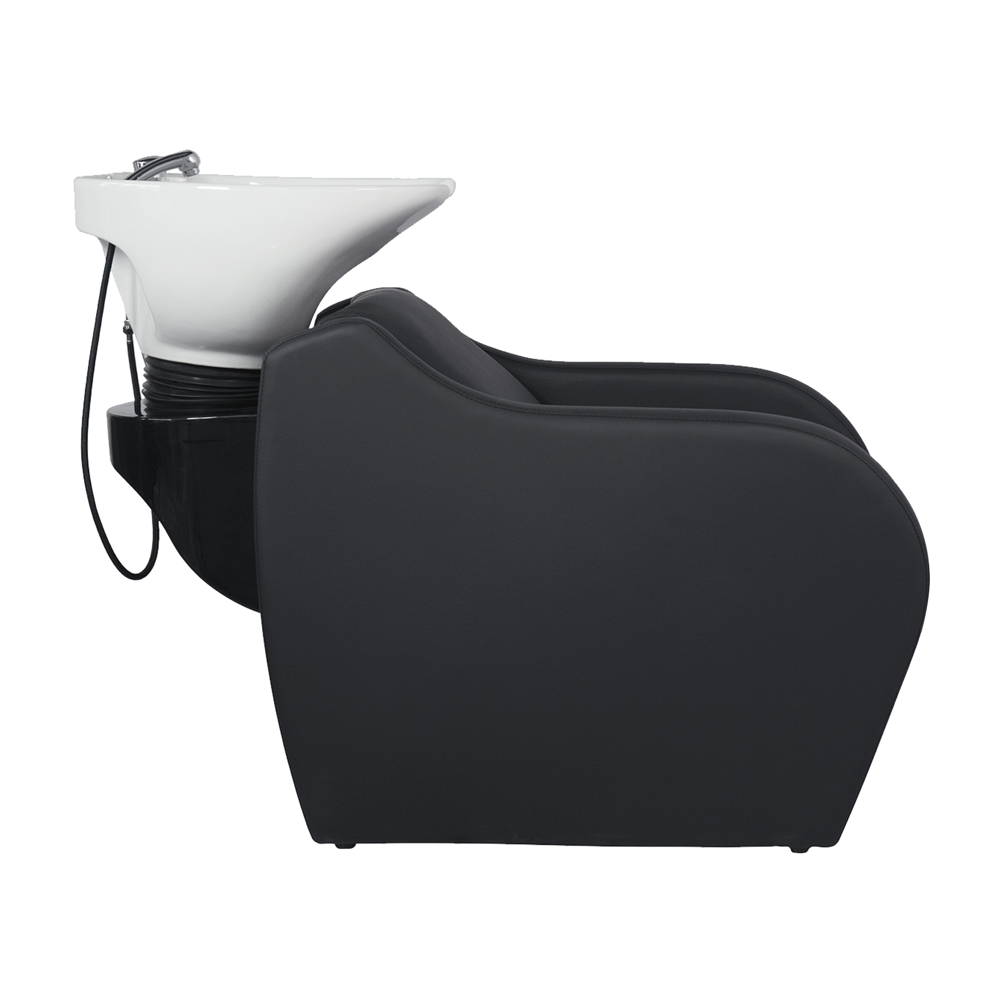 WK WISP - Friseurwaschbecken Friseur Waschplatz Waschsessel Rückwärtswaschbecken ( Schwarz / Weiß ) – Bild 7