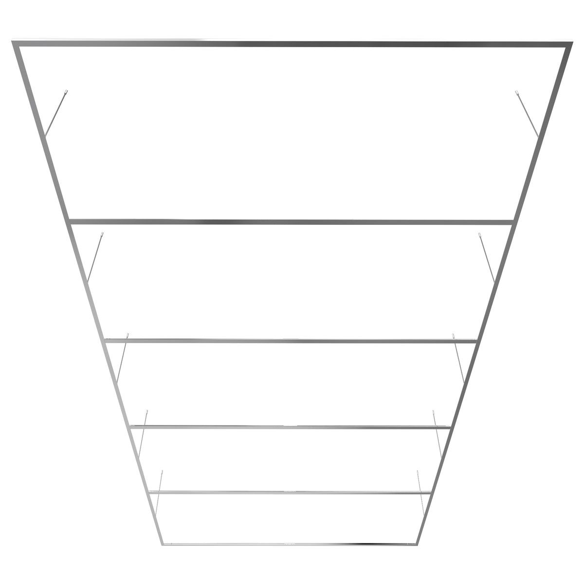BP Aluminiumrahmen für Hexagon LED-Garage Light LP003/LP004/LP005, Montagezubehör für Deckeninstallation 242cm x 484cm