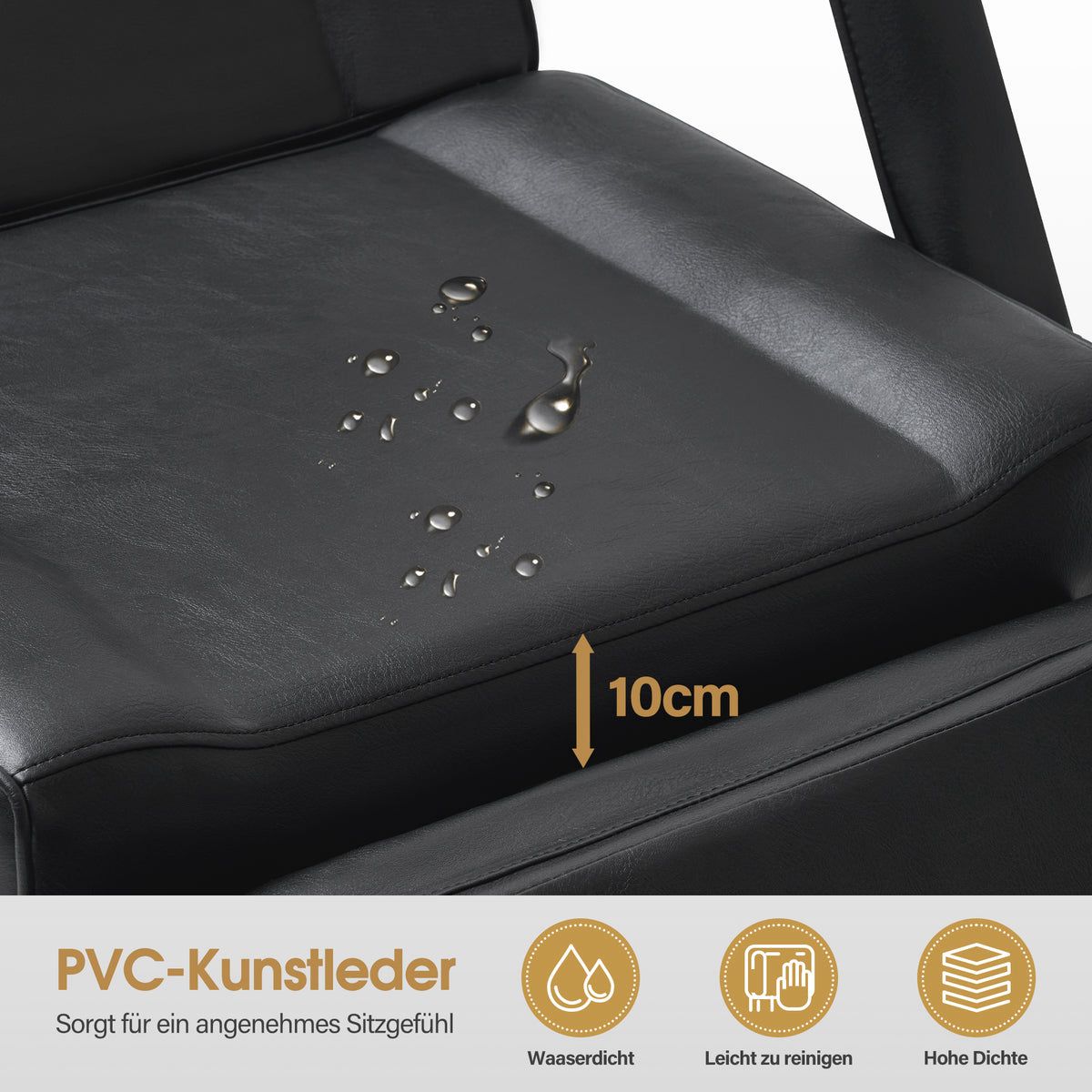 BP Kosmetikliege Elektrisch Massageliege Klappbar & Höhenverstellbar Tattoo Liege mit 3 Motoren 0751 Schwarz – Bild 7