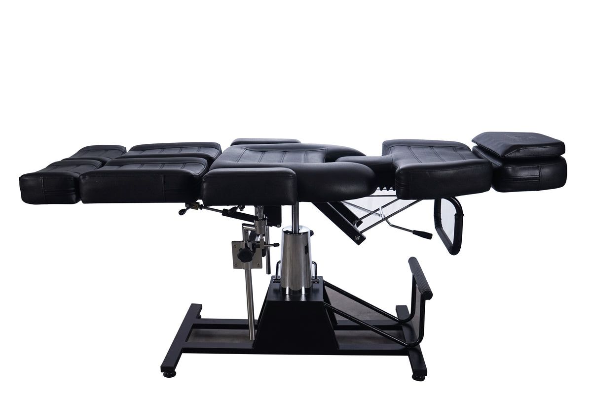 BP Hydraulische Tattooliege Massageliege Kosmetikliege Therapieliege 0232 Schwarz – Bild 3