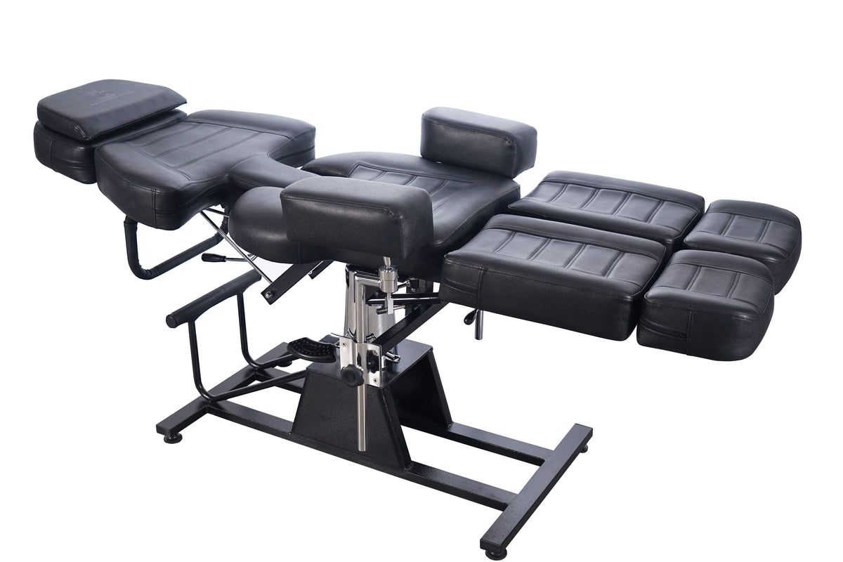 BP Hydraulische Tattooliege Massageliege Kosmetikliege Therapieliege 0232 Schwarz – Bild 6