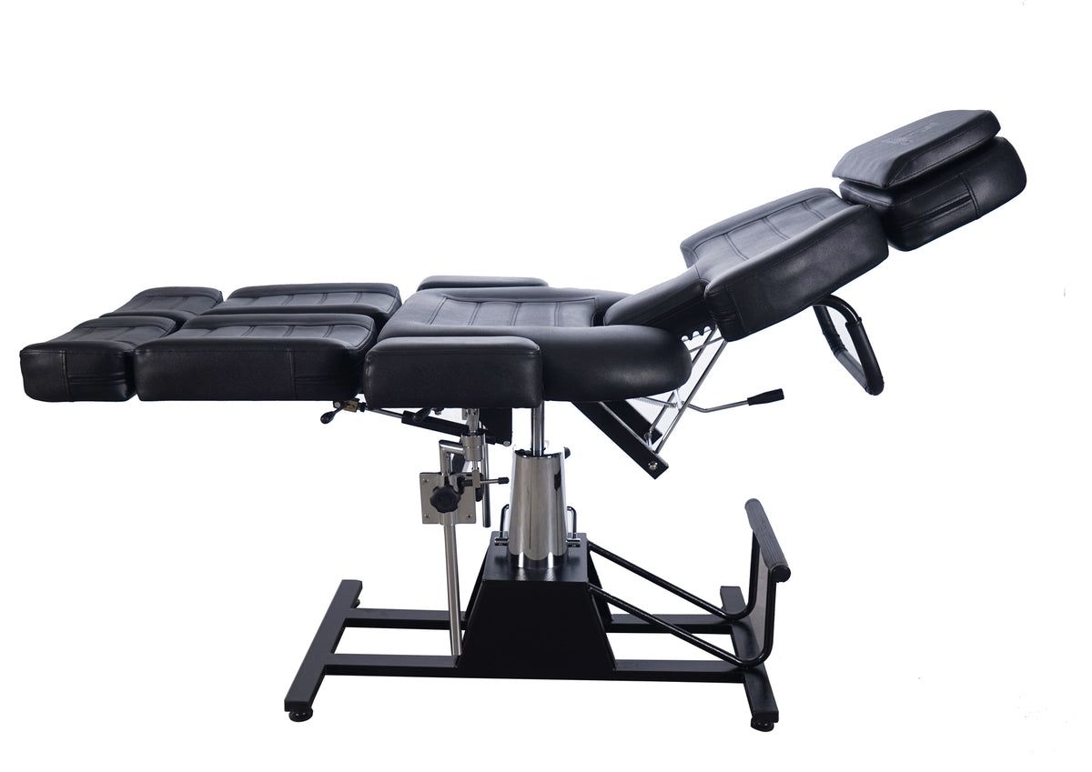 BP Hydraulische Tattooliege Massageliege Kosmetikliege Therapieliege 0232 Schwarz – Bild 8