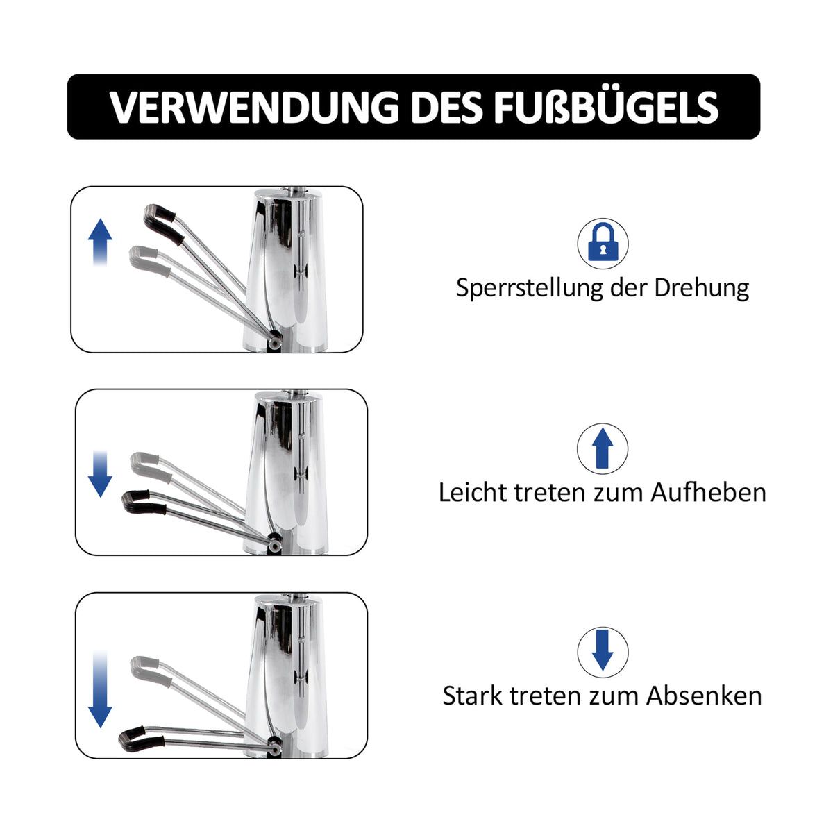 BP Hydraulische Kosmetikliege Therapieliege Massageliege Tattooliege 0006 Schwarz – Bild 4