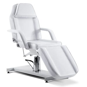 BP Hydraulische Kosmetikliege Therapieliege Massageliege Tattooliege 0006 Weiß