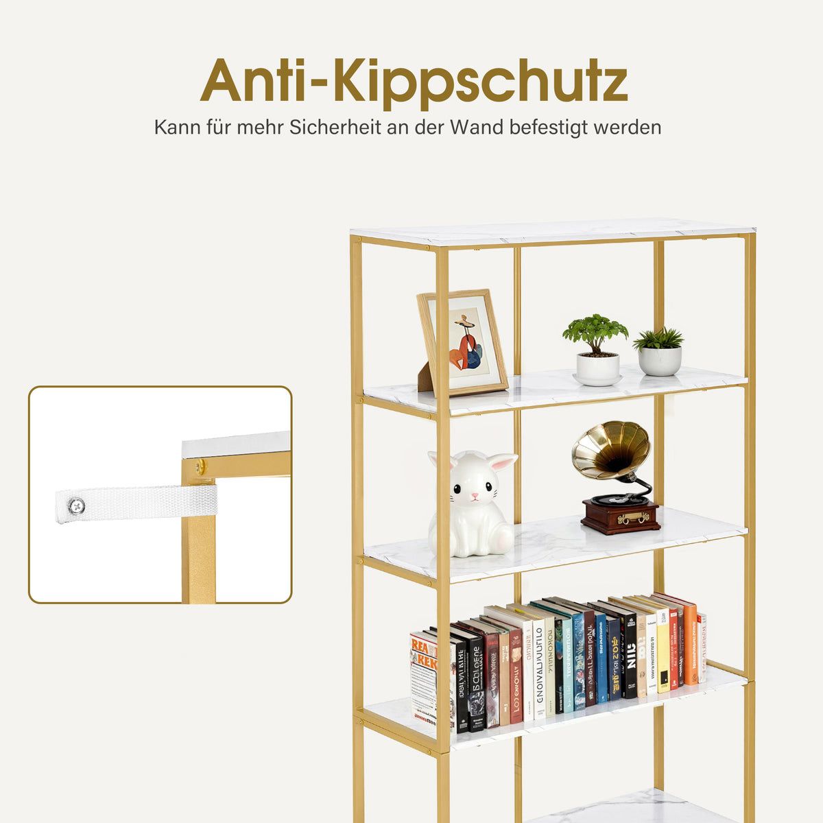 BP Standregal Verkaufsregal Bücherregal 5166 ( 80cm x 180cm x 30cm ) – Bild 5