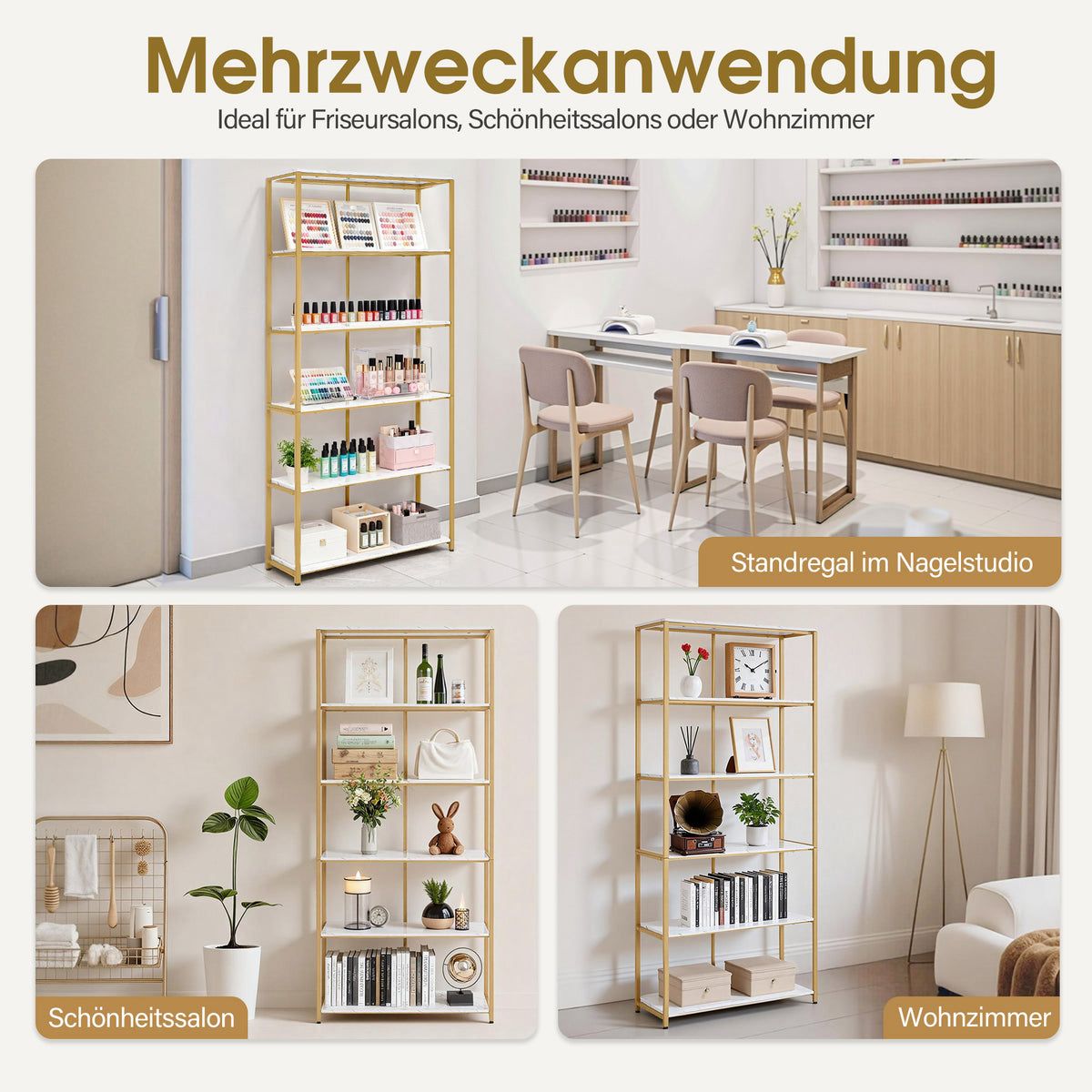 BP Standregal Verkaufsregal Bücherregal 5166 ( 80cm x 180cm x 30cm ) – Bild 7