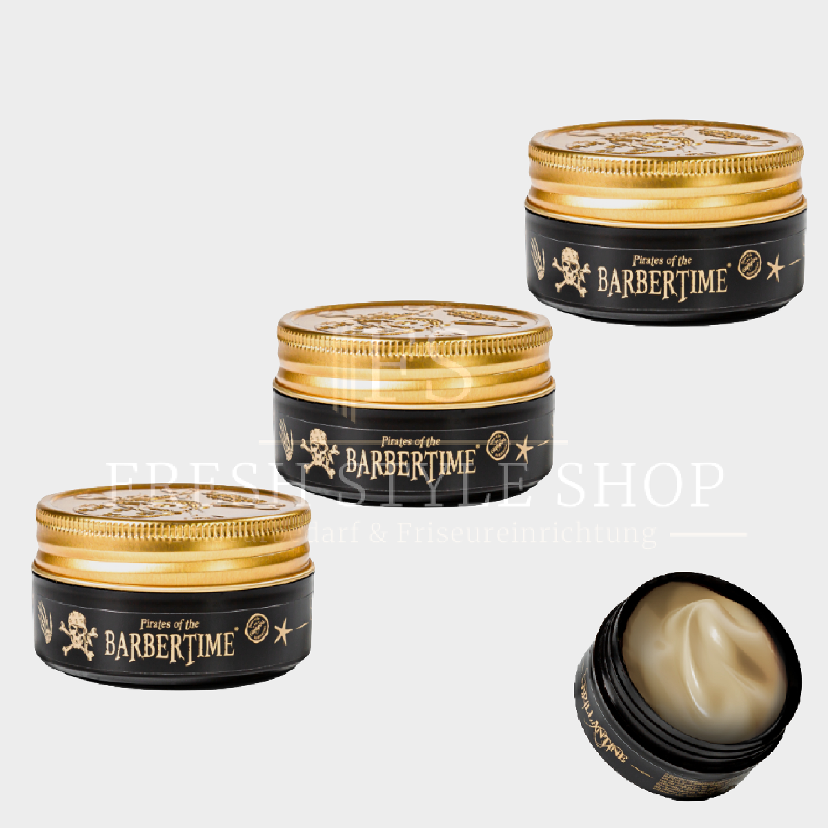SPARSET 3x BARBERTIME Brillantine Haarstyling-Creme 100ml