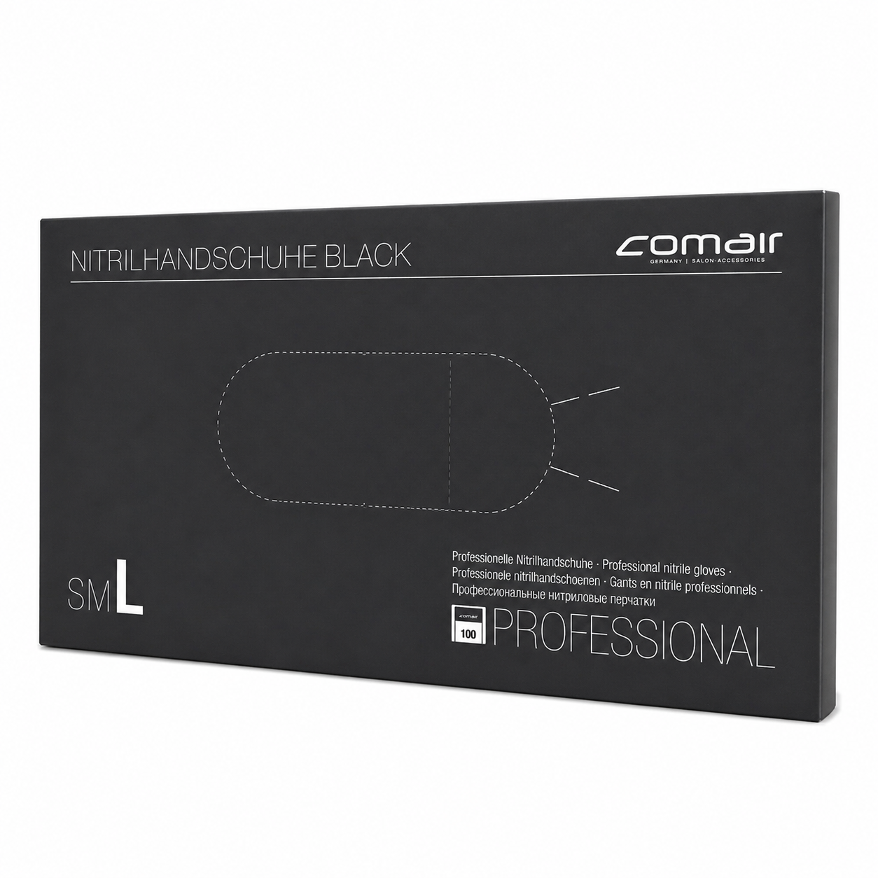 Comair Nitrilhandschuhe sz 100er Box puderfrei Schwarz ( Größe L )